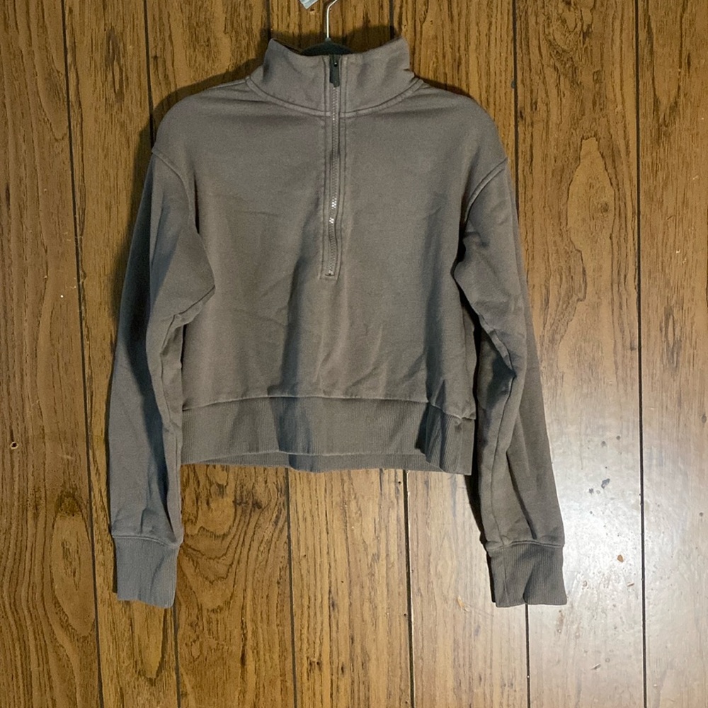 Zella Half Zip Cropped Sweatshirt